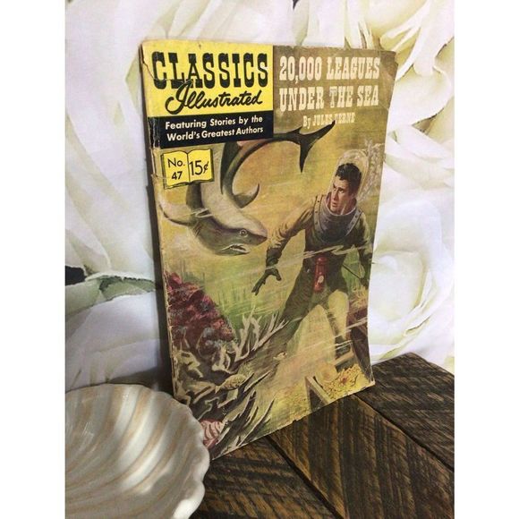 May 1949 Classics Illustrated Comic Book “20,000 League’s Under The Sea” - Picture 6 of 16